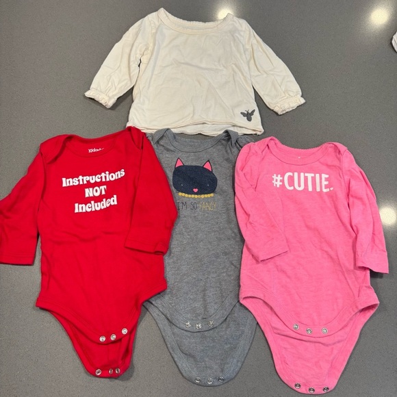 burts bees Other - BUNDLE | Baby girls | 6-9mths | Bodysuits & long sleeve